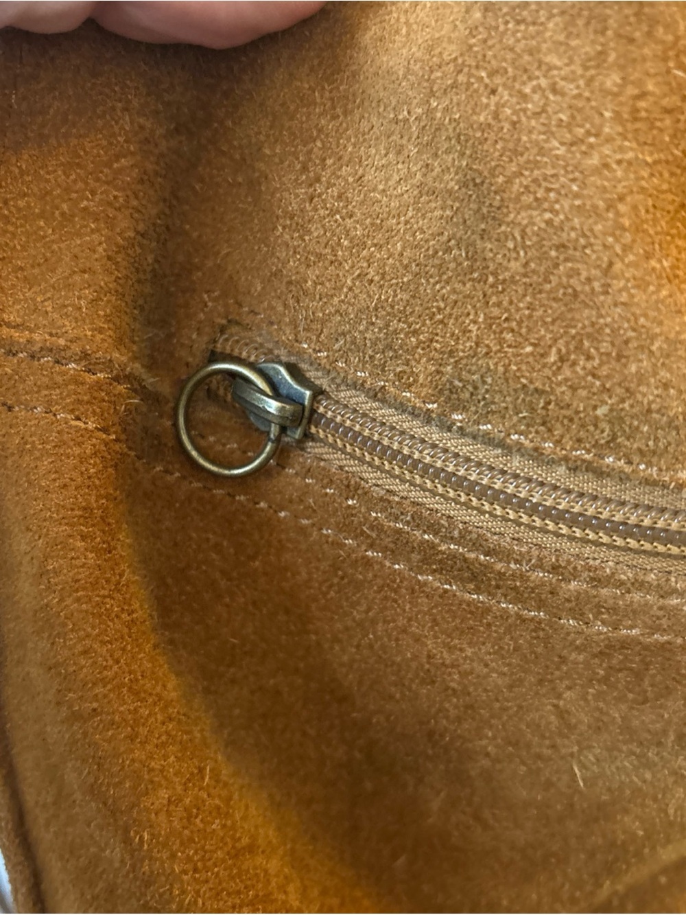 Lucky Brand Nirvana Leather Suede Fringe Crossbody Bucket Bag Festival Handbag - Picture 5 of 10